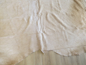 Premium Large Cowhide - Champagne & White - SKU 9788