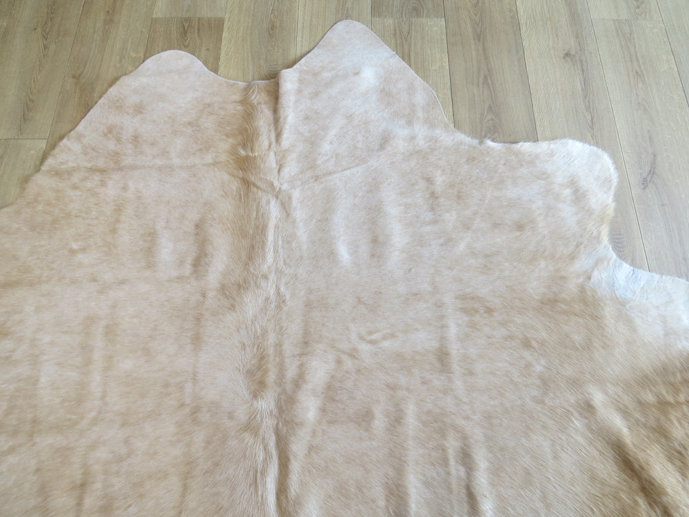 Premium Large Cowhide - Champagne & White - SKU 9788