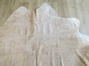 Premium Large Cowhide - Champagne & White - SKU 9788
