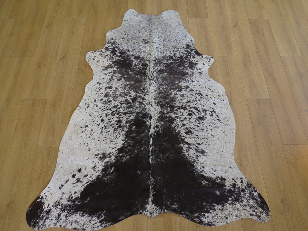 SALE Cowhide Medium  - Black & White salt + pepper SKU 796