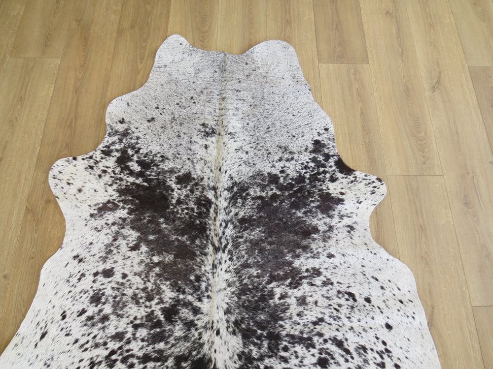 SALE Cowhide Medium  - Black & White salt + pepper SKU 796