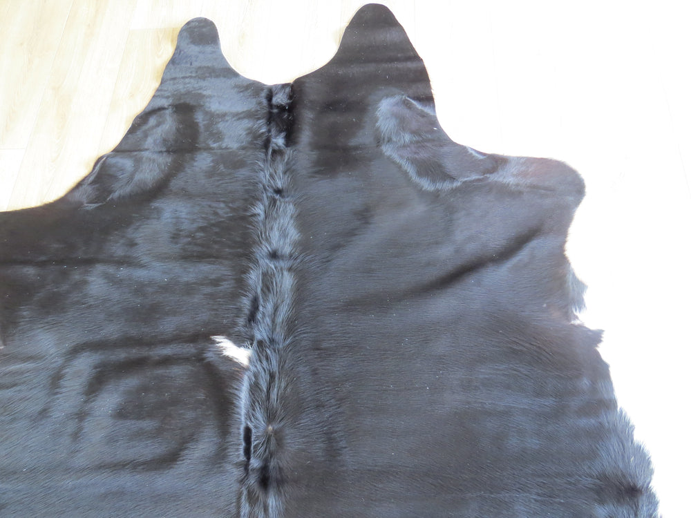 Large Cowhide - Black Coffee + White - SKU 9070