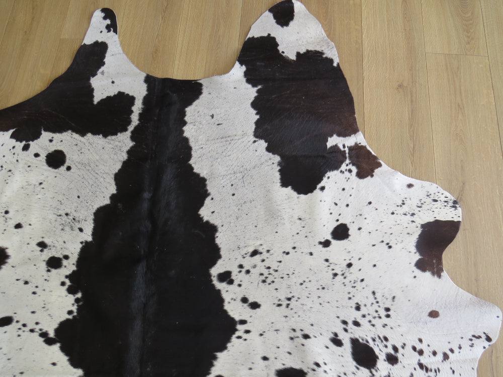 Large Cowhide - Black and White Salt + Pepper - SKU 9741
