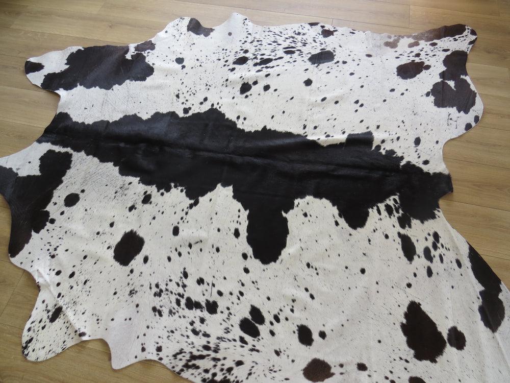 Large Cowhide - Black and White Salt + Pepper - SKU 9741