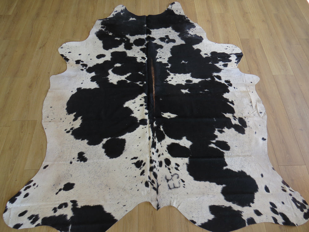 Large Cowhide - Black and White Salt + Pepper - SKU 9711