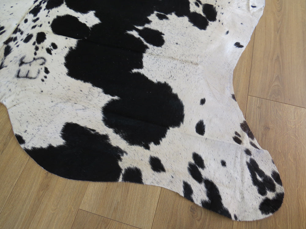Large Cowhide - Black and White Salt + Pepper - SKU 9711