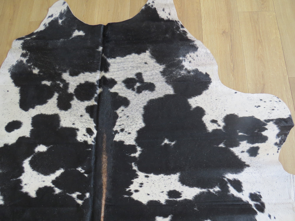 Large Cowhide - Black and White Salt + Pepper - SKU 9711