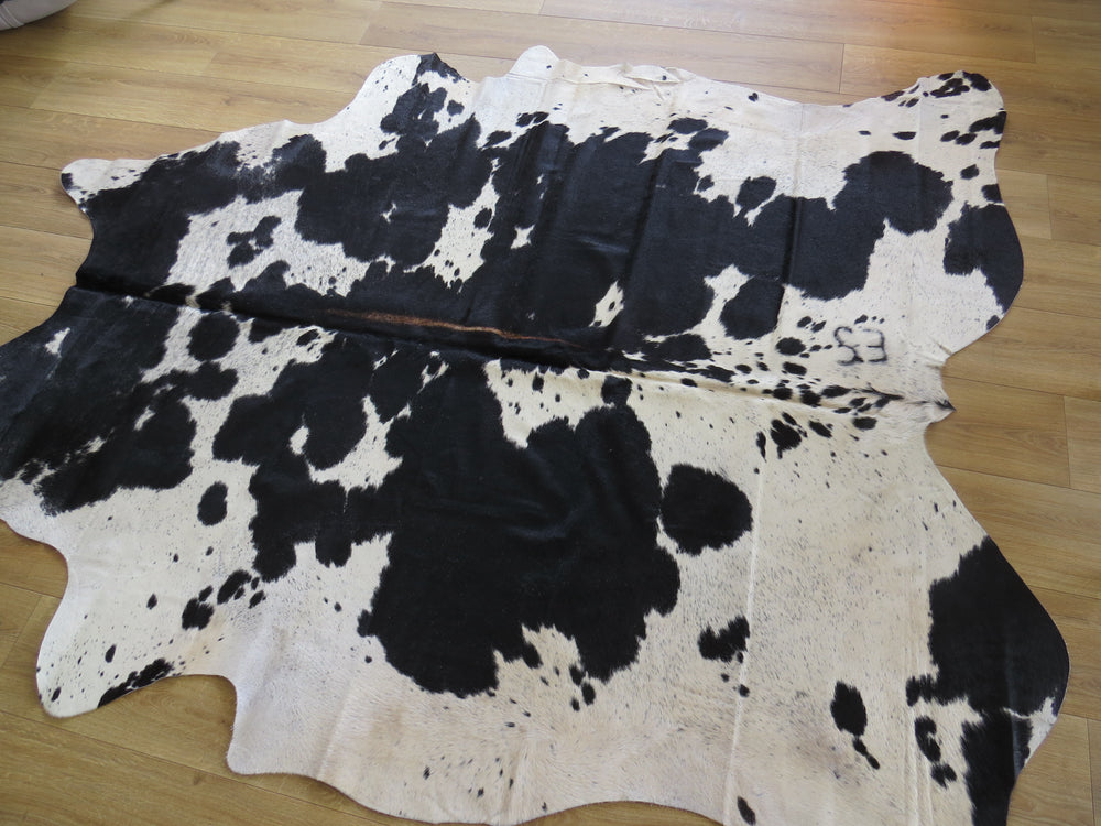 Large Cowhide - Black and White Salt + Pepper - SKU 9711