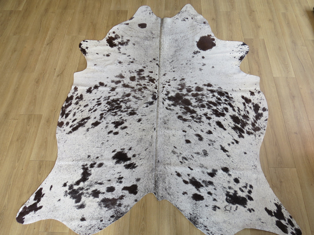 Large Cowhide - Black and White Salt + Pepper - SKU 9047