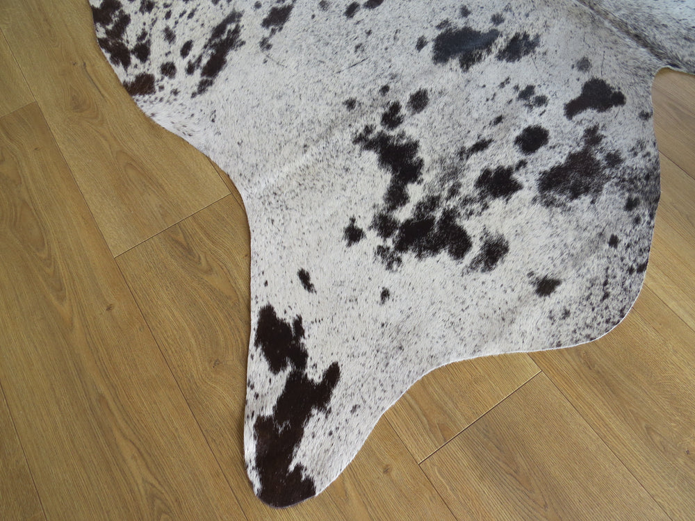 Large Cowhide - Black and White Salt + Pepper - SKU 9047