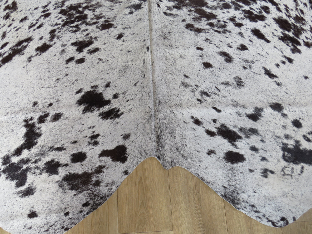 Large Cowhide - Black and White Salt + Pepper - SKU 9047