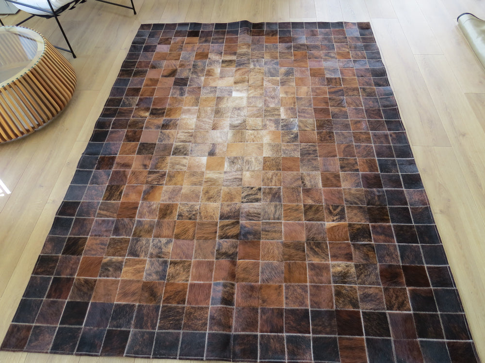 LARGE SIZE Patchwork Rectangle Rug - Brindle ONE IN STOCK