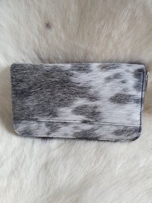 
            
                Load image into Gallery viewer, Coastal Cowhides Signature Wallet - Grey mottled
            
        