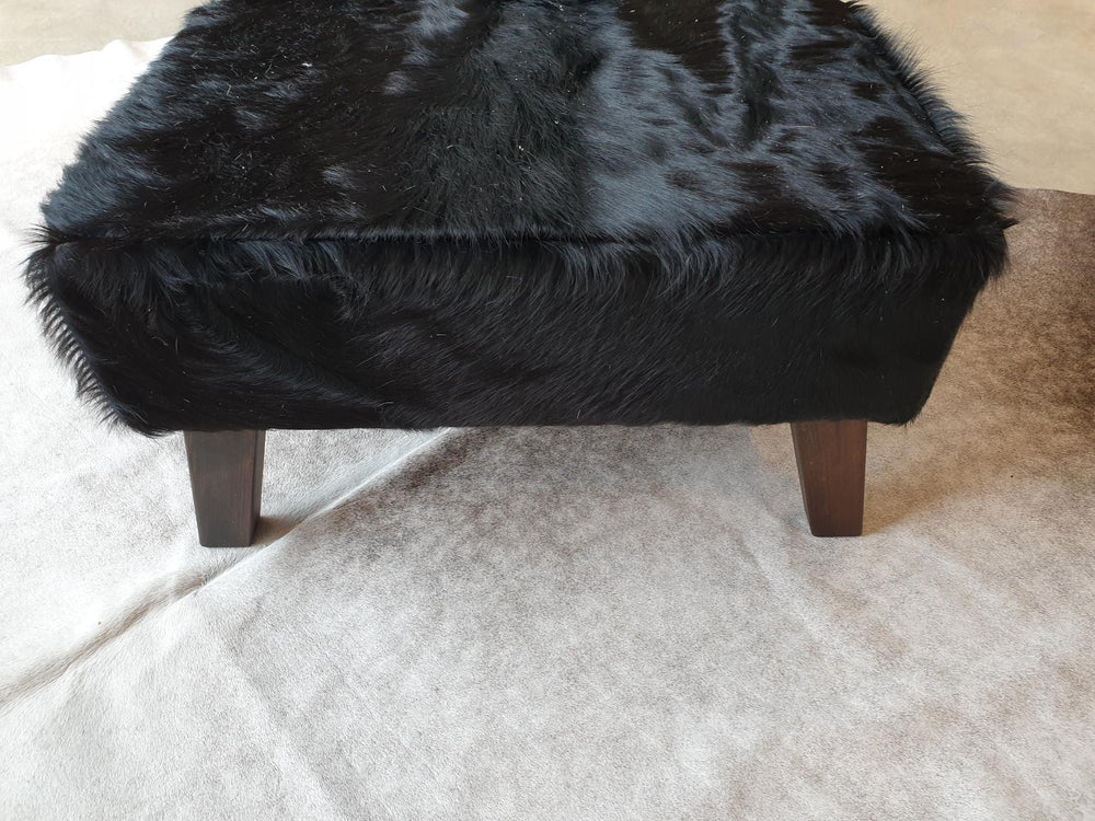 
            
                Load image into Gallery viewer, All Black Angled Leg Footstool D
            
        