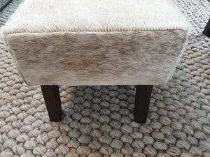 Light Brindle Swirl Angled Leg Footstool H