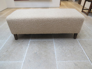 Boucle Wool Blend Lifestyle Bench - IN STOCK