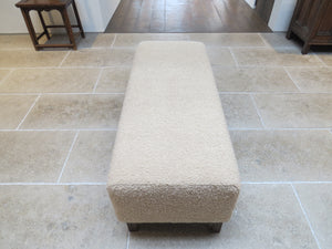 Boucle Wool Blend Lifestyle Bench - IN STOCK