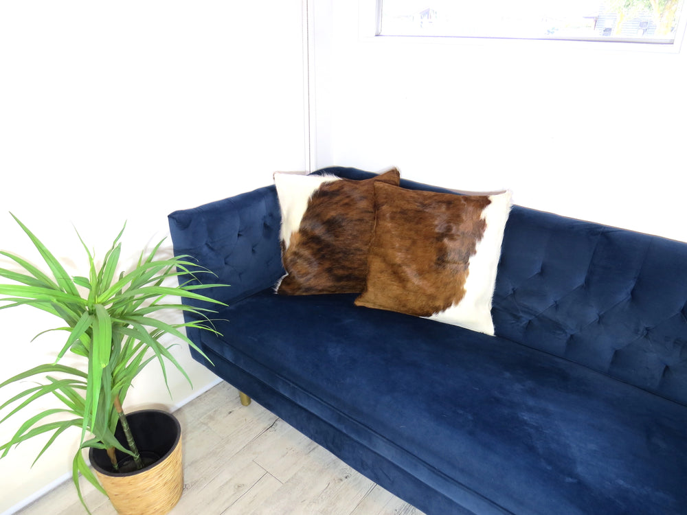 
            
                Load image into Gallery viewer, Double side Cowhide Cushion 50cm x 50cm - Chestnut
            
        