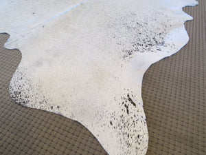 Large Cowhide - Grey White Speckle