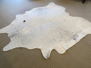 Large Cowhide - Grey White Speckle
