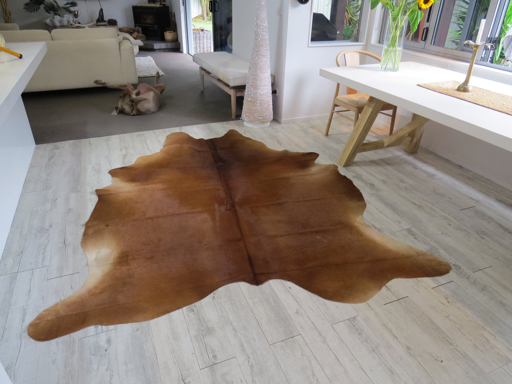 
            
                Load image into Gallery viewer, Large Cowhide - Dark Caramel
            
        
