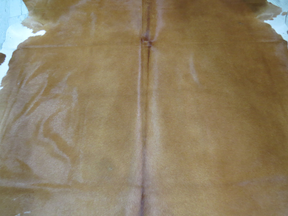 Large Cowhide - Caramel and White