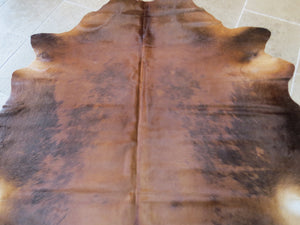
            
                Load image into Gallery viewer, SALE Large Cowhide - Ginger Chestnut with chocolate brown flecks - unusal
            
        